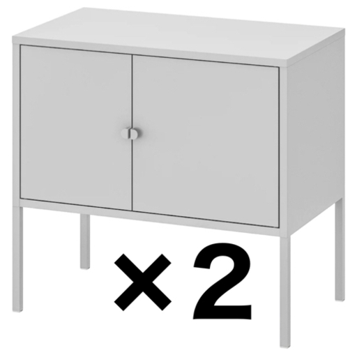 【新品・未開封品】IKEA LIXHULT リックスフルト　サイドテーブル　玄関収納　2セット