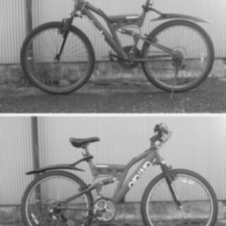 要修理車体　自転車　24~26インチの通学タイプか買い物タイプ　...