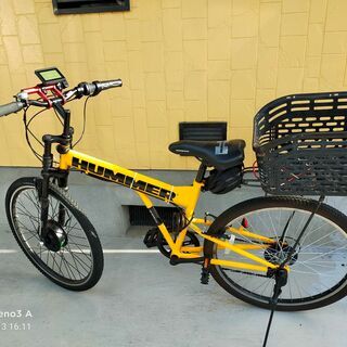 電動自転車 HUMMER 自作 (超大容量バッテリー, 高速)