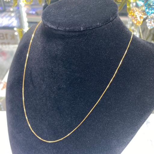 【中古品】K18 ベネチアンネックレス 4.3g 40&45cm［159］