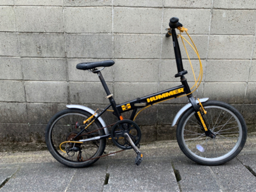 【折りたたみ自転車】ハマー製　20インチ7段変速付　サドル新品❗️若林自転車　膳所店　SALE❗️
