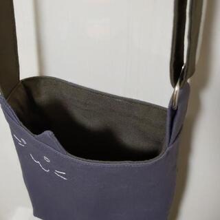 スマホポシェット　猫　ネコ　ハンドメイドの画像