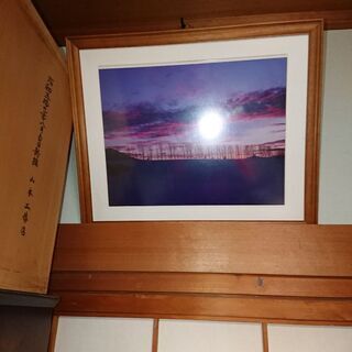 写真額 夕日
