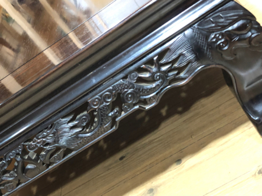 新入荷‼︎   縞黒檀　座卓　ローテーブル　団欒　高級　お買得‼︎   約 90×151×36cm   現品限り