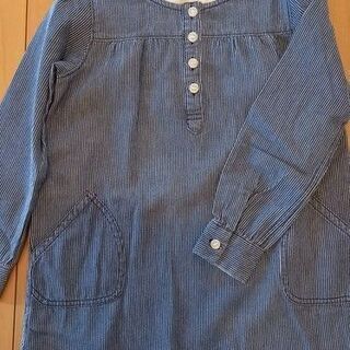 女児130cmチュニックとミニオンエプロンをセットで