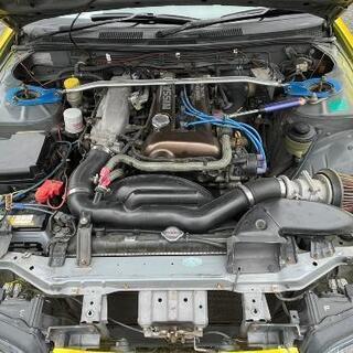 日産　S15  シルビア  スペックS  ☆車検なし☆車高調☆社外ホイール☆社外ステアリング☆社外フルエアロ☆LSD☆フロンタワーバー☆の画像
