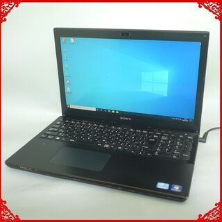 ブラック ノートパソコン 中古美品 フルHD 15.5型 SONY VAIO SVS1513AJ 第3世代 Core i5 8GB DVDRW 無線 Bluetooth Windows10 Office
