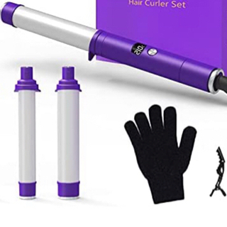 【新品未使用】①カールアイロン コテ マイナスイオン ヘアアイロ...