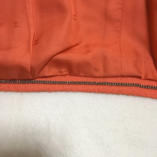 ◯【正規品】CHANEL 96年春モデル　ツイードスーツ オレンジ系 40の画像