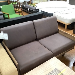 【新品 未使用】ダークブラウン 2人掛けソファ ニトリ レザーソファ 2人掛け ソファ ダークブラウン系