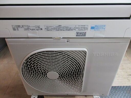 K02487　東芝　中古エアコン　主に6畳用　冷2.2kw ／ 暖2.2kw