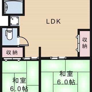 No207KN🍁🍀敷金•礼金無し😊✨２LDK🌸角部屋✨✨