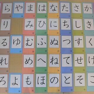 くもん　ひらがなカードの画像