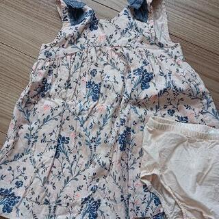 子供服　80　女の子　ワンピースの画像