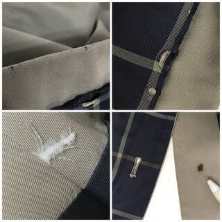 ⭕⭕⭕NY3/64 Burberrys 比翼 ステンカラーコート ジャケット チェック 日本製 アウター メンズ⭕⭕⭕の画像