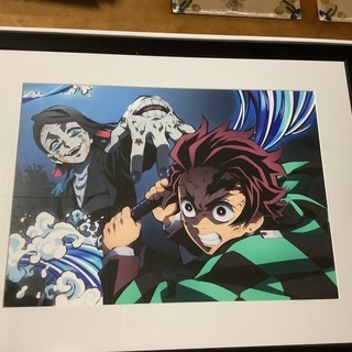 新品、鬼滅DVDアニメイト特典のパネルです。おまけ付き。値下げし...