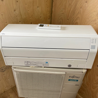 80) エアコン 富士通 6畳用 100V 2018年製 標準取付工事/分解内部洗浄は各別途1.5万円
