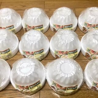 *値下げしました【使い捨て用】どんぶり60枚＆スプーン30本（未使用）