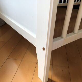 (譲り先が決まりました)[訳あり] IKEA HENSVIK ベビーベッドの画像