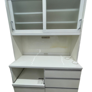 GM663　☆\\訳アリ大特価/☆　キッチンボード　食器棚　幅120×奥50×高195㎝　白　株式会社共和産業　スライドカウンター　コンセント　サイクルショップ　ケイラック朝霞田島店　ケイラック　埼玉県　朝霞市　田島　和光市　志木市　新座市　富士見市　ふじみ野市　三芳町　戸田市　蕨市　さいたま市(岩槻以外)　川越市　所沢市　上尾市　東京都　板橋区　練馬区　清瀬市