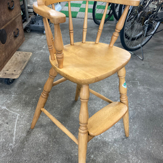 ★無垢家具/木製/ベビーチェア/熊谷★