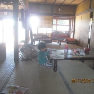 受付中止　活動拠点の掃除