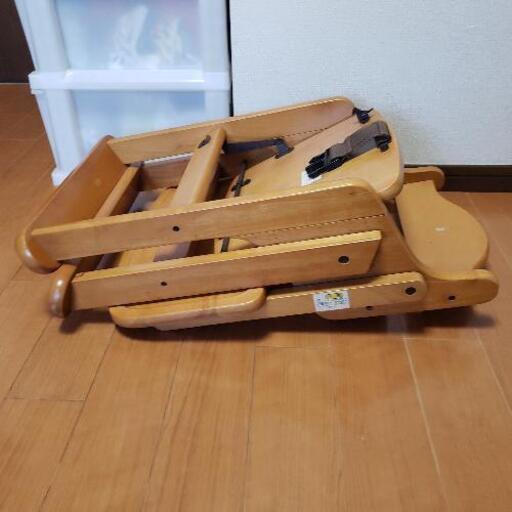 子ども用　折りたたみ木製チェア