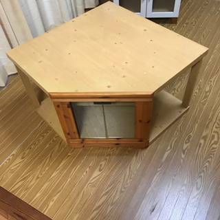 コーナーテレビ台　扉ガラス　差し上げます