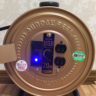 USBポート付コードリール売ります