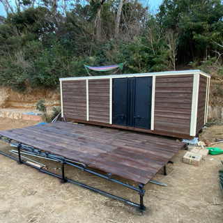 6メールコンテナ仮装、ログハウス、小屋、管理棟、バー、秘密基地、...