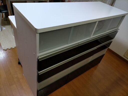 ニッセン食器棚バタフライ対面カウンター