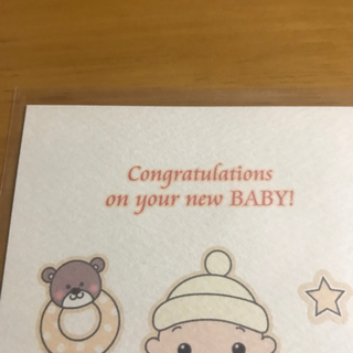 赤ちゃん誕生お祝いカード　ハガキの画像