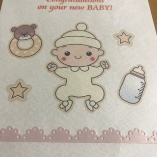 赤ちゃん誕生お祝いカード　ハガキの画像