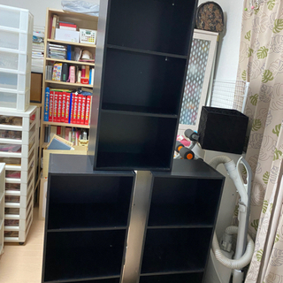 取引中！！カラーボックス　黒　3つ