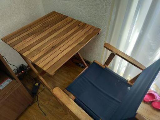(値下げ交渉可能)ウッドデッキとチェアセット