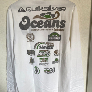 men'sロングTシャツ（M）（白）Quicksilver（クイックシルバー）の画像