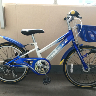 20インチ　シマノLEDライト付き6段変速付き自転車