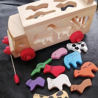 MIKIHOUSE　型はめパズル　アニマルバスの画像