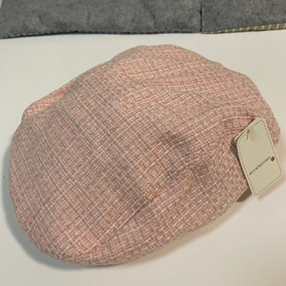 ハンチング ピンク パール付き