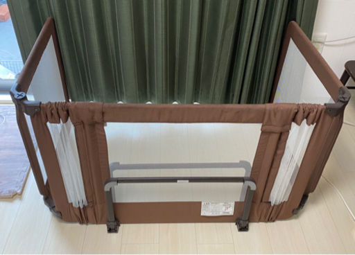 日本育児 おくだけとおせんぼ スマートワイド ベビーゲート ブラウン