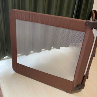 日本育児 おくだけとおせんぼ スマートワイド ベビーゲート ブラウンの画像