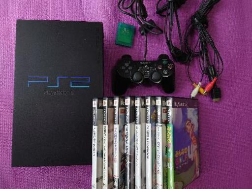 ps2本体(scph-50000)プラス　ゲームソフト８本