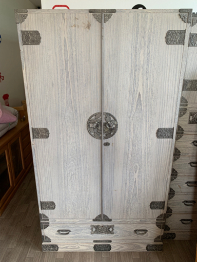 栃木県　伝統工芸品　衣装盆付き・かくし付き