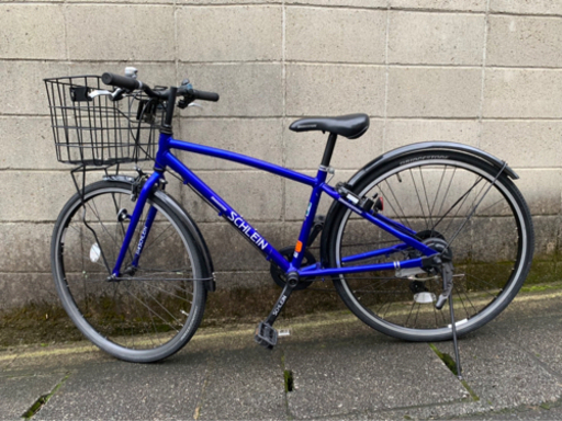 ブリヂストン】クロスバイク ジュニア用 7段変速、LEDライト付 若林