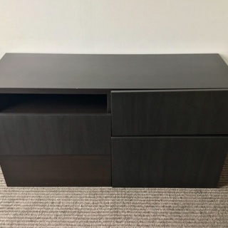 IKEA イケア　BESTÅ　ベストー　収納家具　テレビ台　ローチェスト　の画像
