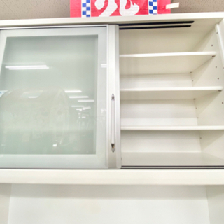 【シギヤマ家具】食器棚★収納力バツグン!! ホワイトの画像