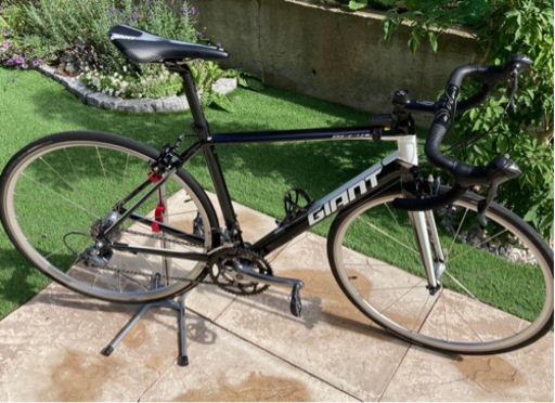 ロードバイクGIANT DIFY ビンディングペダル、サイクルトレーナーなどセット