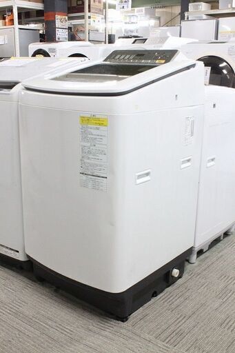 パナソニック 全自動洗濯乾燥機 洗濯9.0㎏/乾燥4.5㎏ NA-FW90S1-N シャンパン 2015年製 Panasonic 洗濯機 中古家電 店頭引取歓迎 R4101)
