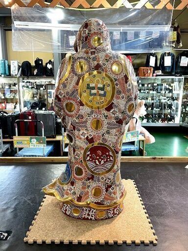 九谷焼 八幡窯 達磨大師像 (希少)【愛品倶楽部柏店】
