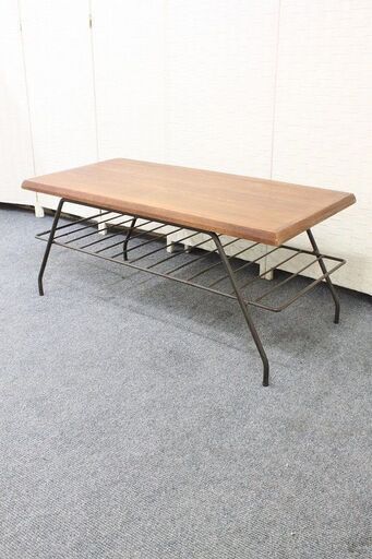 ACME Furniture ベルズファクトリーコーヒーテーブル 幅100 ウォールナット アクメファニチャー テーブル 中古家具 店頭引取歓迎 R4126)